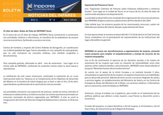 Boletín: Noticias del INPPARES - Abril 2013