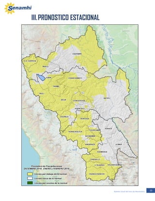 20Boletín Zonal del mes de Noviembre
III.PRONOSTICO ESTACIONAL
 