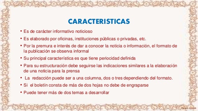 formatos de boletines informativos
