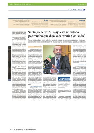 BOLETÍN INFORMATIVO NÚMERO XI MARZO 2019
BOLETÍN INFORMATIVO DE NUEVA CANARIAS
 