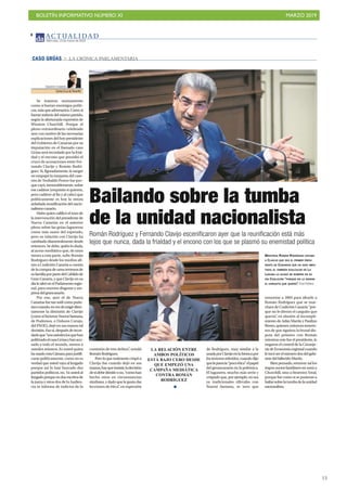 BOLETÍN INFORMATIVO NÚMERO XI MARZO 2019
!15
 