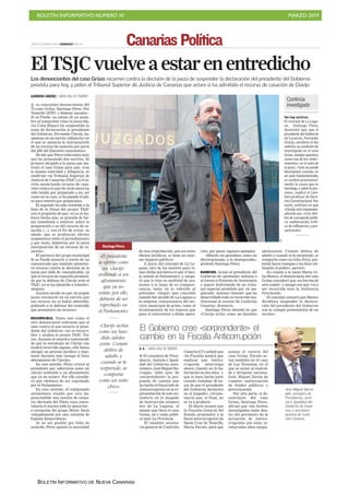 BOLETÍN INFORMATIVO NÚMERO XI MARZO 2019
BOLETÍN INFORMATIVO DE NUEVA CANARIAS
 