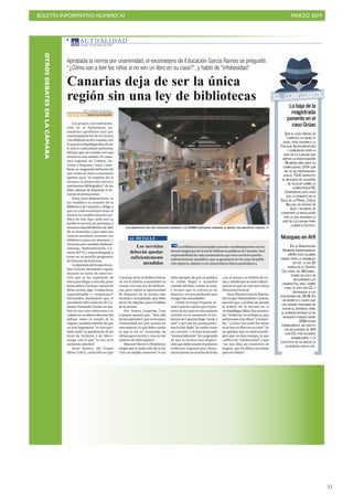 BOLETÍN INFORMATIVO NÚMERO XI MARZO 2019
!21
OTROSDEBATESENLACÁMARA
 