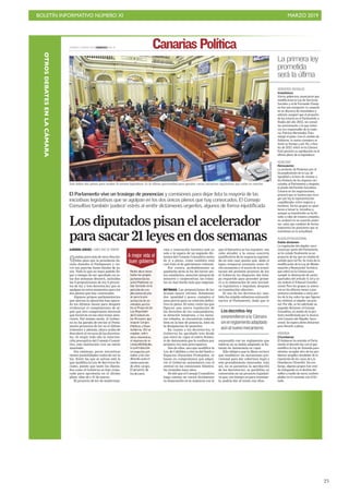 BOLETÍN INFORMATIVO NÚMERO XI MARZO 2019
!25
OTROSDEBATESENLACÁMARA
 