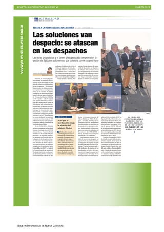 BOLETÍN INFORMATIVO NÚMERO XI MARZO 2019
BOLETÍN INFORMATIVO DE NUEVA CANARIAS
OTROSDEBATESENLACÁMARA
 