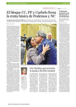 BOLETÍN INFORMATIVO NÚMERO XI MARZO 2019
BOLETÍN INFORMATIVO DE NUEVA CANARIAS
 