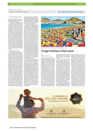 BOLETÍN INFORMATIVO NÚMERO XI MARZO 2019
BOLETÍN INFORMATIVO DE NUEVA CANARIAS
Domingo, 17 de marzo de 2019
Las Palmas de Gran Canaria 5LA PROVINCIA | DIARIO DE LAS PALMAS
mente la mitad son extranjeros y
laotramitadespañoles(tantope-
ninsulares como locales).
AntonioCruzexplicatambién,
conlapasiónporelturismoypor
suIslaquelecaracterizó,cómose
va produciendo el trasvase del
número de camas desde la capi-
tal hacia el sur de la Isla. Así, las
73.000plazasalojativasqueregis-
traba Gran Canaria en 1970 se
distribuían ya casi a partes igua-
les, aunque la ciudad mantenía
aún las 31.500 plazas (16.800 ho-
teleras y 15.700 extrahoteleras).
Nueve años después, Las Palmas
de Gran Canaria se había estan-
cado.Seguíaconelmismonúme-
ro de camas, mientras en el Sur
habíancrecidotantolashoteleras
(de2.400en1970acasi13.000en
1979)comolasextrahoteleras(de
38.000a49.000).Ladécadadelos
sesentasecerrócon94.500plazas
en toda la Isla, que hoy superan,
sincontarlaofertavacacional,las
146.000.
Lo que pudo ser y no fue
La pujanza de la actividad tu-
rística y portuaria afectó al desa-
rrollo urbanístico de la ciudad:
“Existieron en el momento de la
expansión moderna de la ciudad
variosproyectosdeavenidasma-
rítimas. Como el del ingeniero
militar Adolfo San Martín, que
propusocrearunaestaciónvera-
niega e invernal, con la creación
de un gran paseo marítimo que
unieraelPuertodeLaLuzconLas
Palmas,alobjetodequelospasa-
jerosdelporvenirdesembarcaran
yllegarannoporunacarreterain-
munda y polvorienta como ac-
tualmente, sino por una amplia
víadesesentametrosdeanchura,
asfaltada y arbolada, teniendo a
un costado magníficos chalets y
por otro la hermosa vista al mar.
Yenelcentro,aproximadamente
entre el grupo de hoteles y Las
Palmas,unaplazacirculardonde
irá emplazado un quiosco de la
música, que servirá de esparci-
mientoahabitantesyforasteros”.
Cuenta Antonio Cruz Caballero,
paraconcluir:“Unavezmáslavi-
sióndenuestrosilustrescanarios
de la primera mitad de siglo fue
modificadaenperjuiciodelaciu-
dad,generandountráficorodado
cada día más peligroso, con difi-
cultades para el paseo y disfrute
delavistay,loqueespeor,alejan-
do el Puerto de la ciudad”.
Sesenta años después, nuevos
proyectosdeavenidasmarítimas
sehanpropuestoysehanfrustra-
do,ylaconexióndelaciudadcon
este lado del mar y con su Puerto
siguen siendo una asignatura
pendiente. En todas estas déca-
das no han salido adelante nin-
guna de las iniciativas para reor-
denar el water-front de la ciudad
o para soterrar la avenida por di-
versos puntos: Vegueta o la zona
del Puerto. En la primera solo se
llegó a derribar el scalextric y la
recuperación de toda el área, in-
cluido el Guiniguada, sigue es-
tancada. Hasta el punto que una
de las principales quejas que re-
ciben los propietarios de los alo-
jamientosubicadosenlazonaes:
“¿Pordóndecruzamosparallegar
alaAvenidaMarítima?”.Tampoco
se ha logrado conectar la ciudad
conelPuerto,pendientedeponer
en marcha tan solo el parche de
la pasarela para unir sobre todo
conalAcuario,quenohacubier-
to por cierto las expectativas que
sus propietarios y la propia ciu-
dad depositaron en él.
En breve abrirá sus puertas el
hotelmásemblemáticodelaciu-
dad, el Hotel Santa Catalina, tras
su última reforma. Y siguen en
marcha importantes rehabilita-
cionesalojativasquedotaránala
capitalgrancanariadepartedela
oferta alojativa de la que aún ca-
rece:plazasdealtacalidadomuy
personalizadas. A la reflexión del
concejal Pedro Quevedo sobre si
está la ciudad llegando o no al lí-
mite de su capacidad de absor-
cióndeactividadturística,cabría
por tanto añadir otra: ¿será Las
PalmasdeGranCanariacapazde
aprovechartodoelpotencialque
aún tiene como destino para si-
tuarse, una vez más, como un re-
ferente turístico sostenible y de
calidad en esta zona del mundo?
¿O frenarán los miedos al desa-
rrollo, tantas veces infundados,
su dinamismo?
La playa de Las Canteras en los años sesenta del siglo pasado. | LA PROVINCIA / DLP
<< Viene de la página anterior
Acogerturistasenlascasas
M.C.
LAS PALMAS DE GRAN CANARIA
Elimpactodelalquilerdelasvi-
viendasvacacionalessobrelavi-
dadelosresidentesesunodelas
grandes retos a resolver por Las
Palmas de Gran Canaria, como
cualquier otro destino urbano.
El concejal de Turismo, Pedro
Quevedo,plantealacuestiónen
los siguientes términos: “Tene-
mos que alcanzar una cifra ra-
zonableenloqueserefierealfe-
nómenodelalquilervacacional,
quenaciócomoeconomíacola-
borativaytienequeseguirsien-
do colaborativa y no otra cosa.
Es decir, que se alquile una casa
y no 40 viviendas distintas por
parte de un mismo operador”.Y
esees,efectivamente,elretoque
no han sabido resolver hasta
ahora las administraciones pú-
blicas: hacer compatibles dos
ofertasalojativas-laconvencio-
nalhotelerayextrahoteleraylas
viviendasvacacionales-,queen-
troncan por cierto en la capital
grancanaria con una tradición
que se remonta a sus orígenes
turísticos.
Tanto en la década de los se-
senta y setenta como en los
tiempos actuales, el reboso tu-
rístico ha llevado a los habitan-
tes de la ciudad de Las Palmas
de Gran Canaria a habilitar sus
casasparaacogeralosvisitantes
que no cabían en los hoteles.
Comoahora,laofertadeenton-
ces superaba con creces la de-
manda, como reconocía al pro-
pio Quevedo al señalar que “la
faltadecamashallegadoaafec-
tar a las actividades del Audito-
rio”. Es decir, que la ciudad ha
perdidooportunidadesdecele-
brar más congresos o encuen-
trosprofesionalesporlaincapa-
cidad de absorber en sus aloja-
mientos a los congresistas.
El experto en turismo Anto-
nioCruzCaballero,recogeensu
librounareferenciaalaimplica-
ción de la ciudadanía en la aco-
gida de visitantes en la época
dorada del turismo en Las Pal-
mas de Gran Canaria: “Muchos
de los hoteles, residencias y
apartamentos pertenecían a
propietarios de solares, de pe-
queñas casas terreras o de dos
plantas”ycuentacomodesarro-
llaron sobre todo entre la playa
de las Canteras y el Puerto, pero
tambiénhacialasAlcaravaneras
y hasta el paseo Madrid. Y que
cuandonofueronsuficientepa-
ra cubrir la creciente demanda
de los turistas, entonces mayo-
ritariamenteescandivanosyso-
bre todo suecos, los residentes
de esas zonas abrieron sus pro-
piascasasalosturistas,creando
espacios para acogerlos y obte-
niendo por esta vía ingresos
complementarios.Esefenóme-
no ha mutado con el tiempo y,
en pleno siglo XXI, se ha multi-
plicado a través de las platafor-
masdigitales.Así,unaofertacon
tradición recibe hoy un nuevo
nombre: Alquiler vacacional.
FRANCISCO HERRERA RODRIGUEZ
 