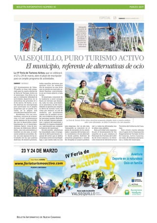 BOLETÍN INFORMATIVO NÚMERO XI MARZO 2019
BOLETÍN INFORMATIVO DE NUEVA CANARIAS
 