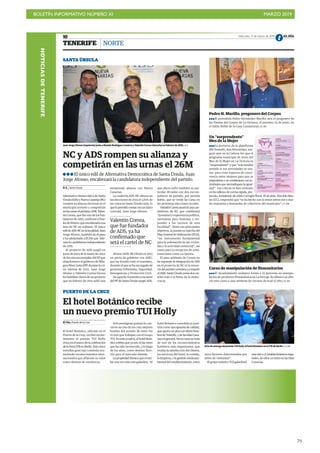 BOLETÍN INFORMATIVO NÚMERO XI MARZO 2019
!79
NOTICIASDETENERIFE
 