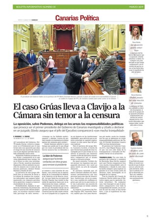 BOLETÍN INFORMATIVO NÚMERO XI MARZO 2019
!9
 