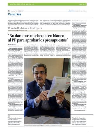 BOLETÍN INFORMATIVO NÚMERO XIV	

 ABRIL 2017
	

21
 