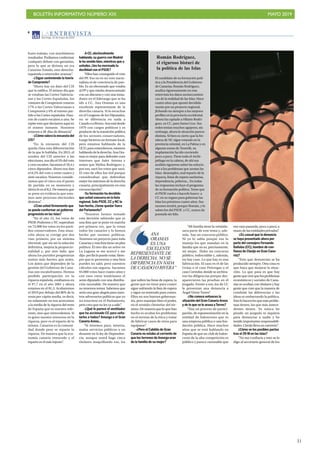 BOLETÍN INFORMATIVO NÚMERO XIX MAYO 2019
!31
 