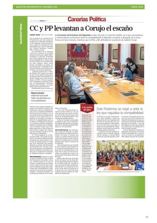 BOLETÍN INFORMATIVO NÚMERO XIX MAYO 2019
!33
PARLAMENTO
 