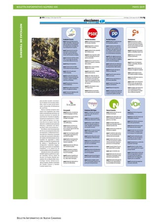 BOLETÍN INFORMATIVO NÚMERO XIX MAYO 2019
BOLETÍN INFORMATIVO DE NUEVA CANARIAS
NOTICIASDETENERIFE
 