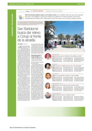 BOLETÍN INFORMATIVO NÚMERO XIX MAYO 2019
BOLETÍN INFORMATIVO DE NUEVA CANARIAS
NOTICIASDELANZAROTE
 