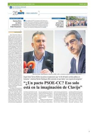 BOLETÍN INFORMATIVO NÚMERO XIX MAYO 2019
!9
 