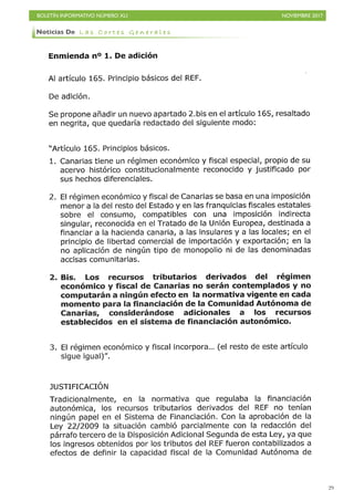 BOLETÍN INFORMATIVO NÚMERO XLI NOVIEMBRE 2017
!29
Noticias De L a s C o r t e s G e n e r a l e s
 