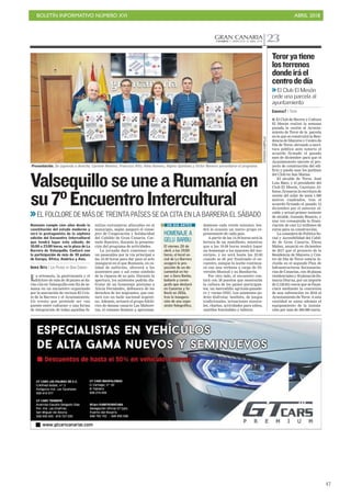 BOLETÍN INFORMATIVO NÚMERO XVI ABRIL 2018
!47
 