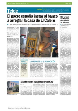 BOLETÍN INFORMATIVO NÚMERO XVI ABRIL 2018
BOLETÍN INFORMATIVO DE NUEVA CANARIAS
 