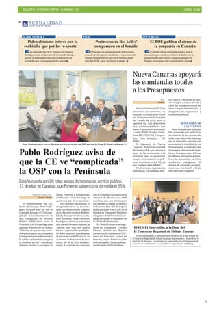 BOLETÍN INFORMATIVO NÚMERO XVI ABRIL 2018
!9
 