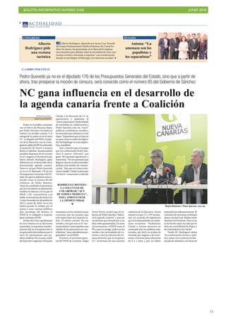 BOLETÍN INFORMATIVO NÚMERO XXIII JUNIO 2018
!13
 