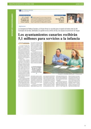 BOLETÍN INFORMATIVO NÚMERO XXIII JUNIO 2018
!21
CORPORACIONESLOCALES
 