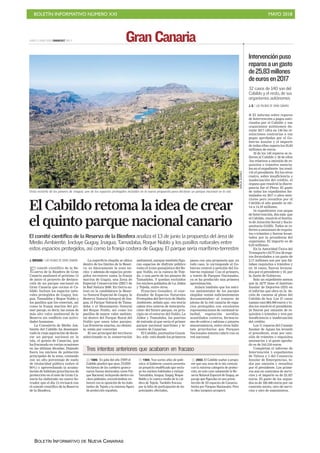 BOLETÍN INFORMATIVO NÚMERO XXI MAYO 2018
BOLETÍN INFORMATIVO DE NUEVA CANARIAS
 