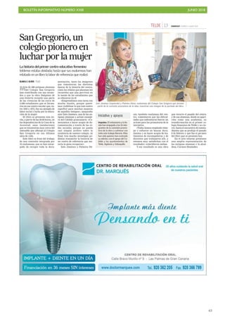 BOLETÍN INFORMATIVO NÚMERO XXIII JUNIO 2018
!65
 