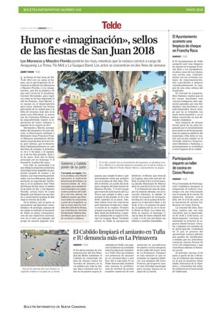 BOLETÍN INFORMATIVO NÚMERO XXI MAYO 2018
BOLETÍN INFORMATIVO DE NUEVA CANARIAS
 