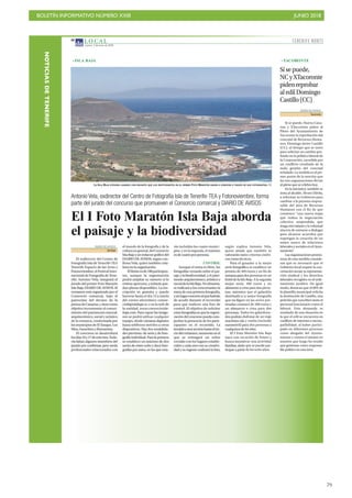 BOLETÍN INFORMATIVO NÚMERO XXIII JUNIO 2018
!79
NOTICIASDETENERIFE
 