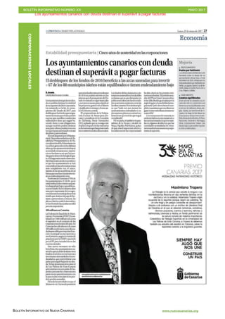 BOLETÍN INFORMATIVO NÚMERO XX	

 MAYO 2017
	

BOLETÍN INFORMATIVO DE NUEVA CANARIAS www.nuevacanarias.org
CORPORACIONESLOCALES
 