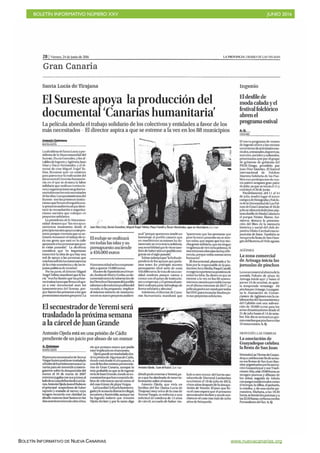 BOLETÍN INFORMATIVO NÚMERO XXV	

 JUNIO 2016
	

BOLETÍN INFORMATIVO DE NUEVA CANARIAS www.nuevacanarias.org
 