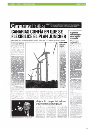 BOLETÍN INFORMATIVO NÚMERO XXXI	

 AGOSTO 2016
	

15
 