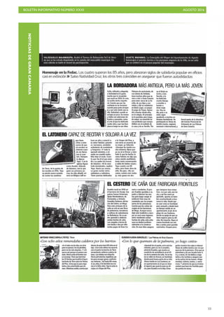 BOLETÍN INFORMATIVO NÚMERO XXXI	

 AGOSTO 2016
	

33
NOTICIASDEGRANCANARIA
 