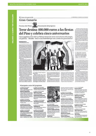 BOLETÍN INFORMATIVO NÚMERO XXXI	

 AGOSTO 2016
	

41
NOTICIASDELNORTEYCENTRO
 