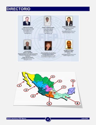 DIRECTORIO




Boletín electrónico FIEP México        Junio 2012
                                  67
 