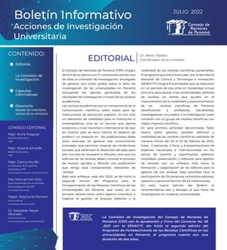 Boletín Informativo - Acciones de Investigación Universitaria Julio 2022.pdf