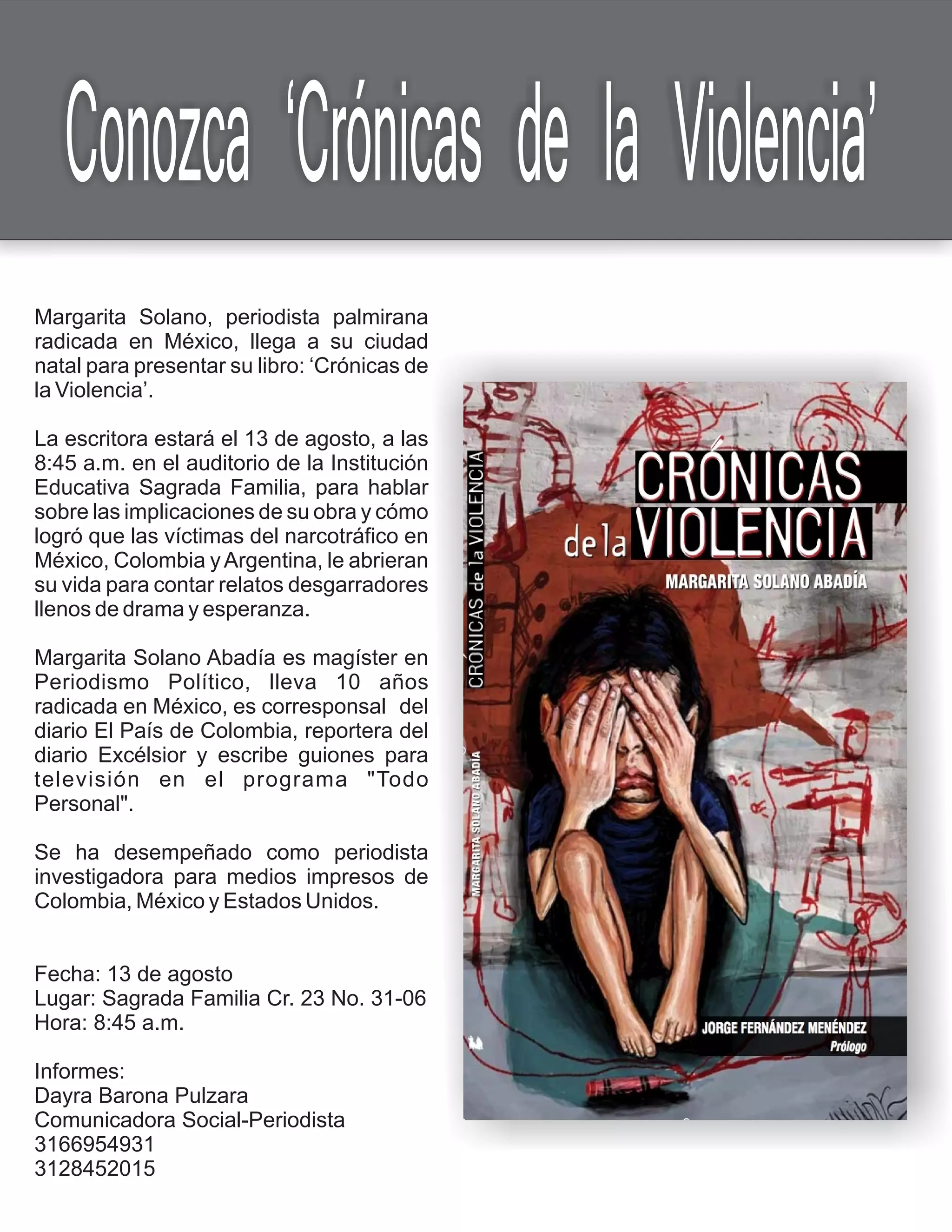 Boletín libro crónicas de la violencia | PDF