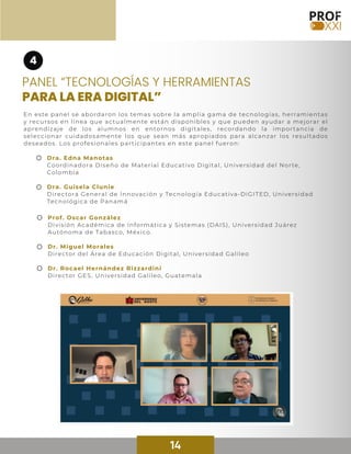 Prof. Oscar González
División Académica de Informática y Sistemas (DAIS), Universidad Juárez
Autónoma de Tabasco, México.
...