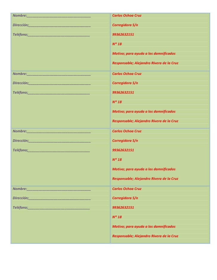 formato boletos