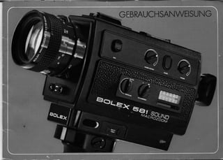 Bolex 581 sound macrozoom user manual_german