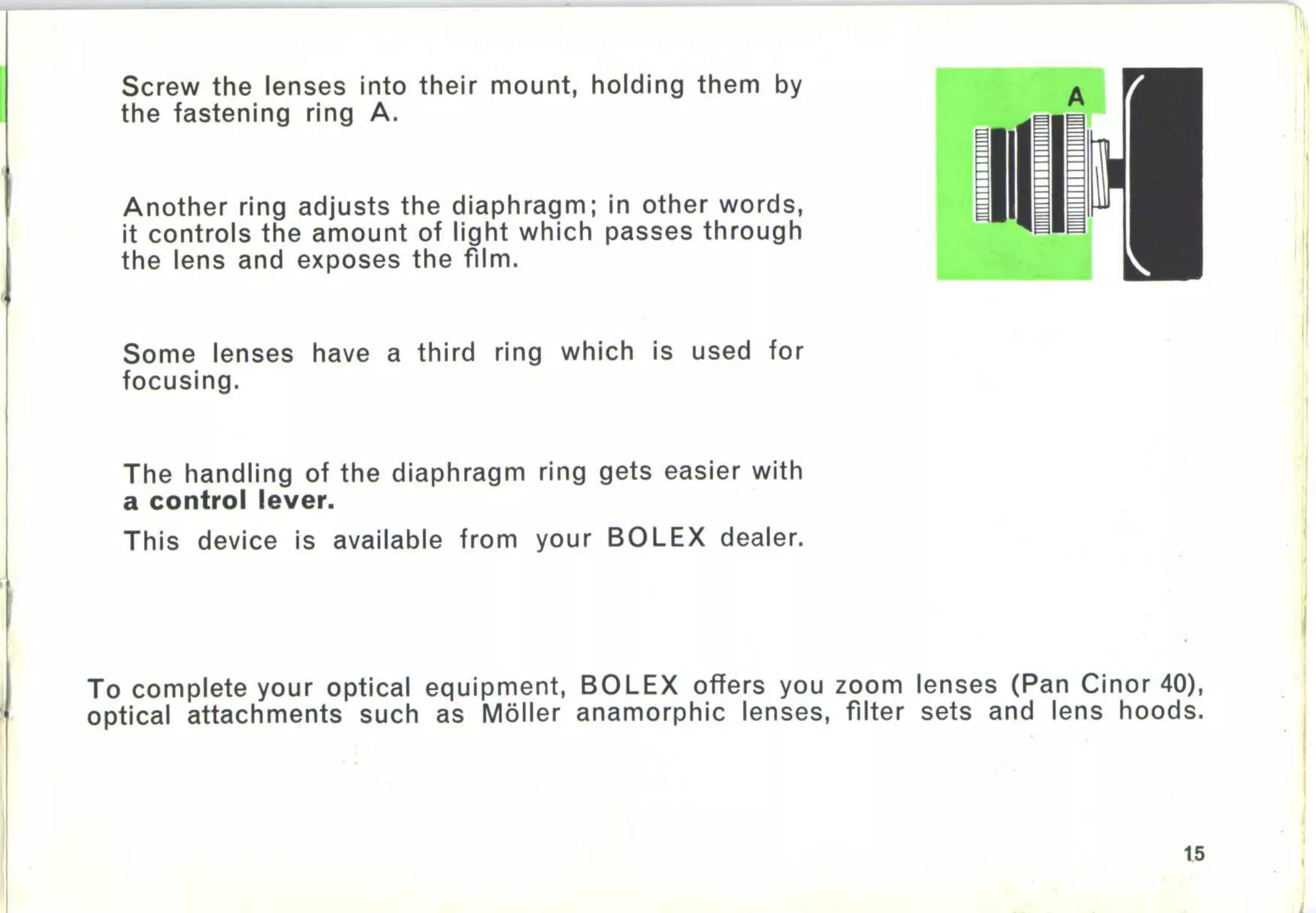 Bolex d8 la_user manual_english