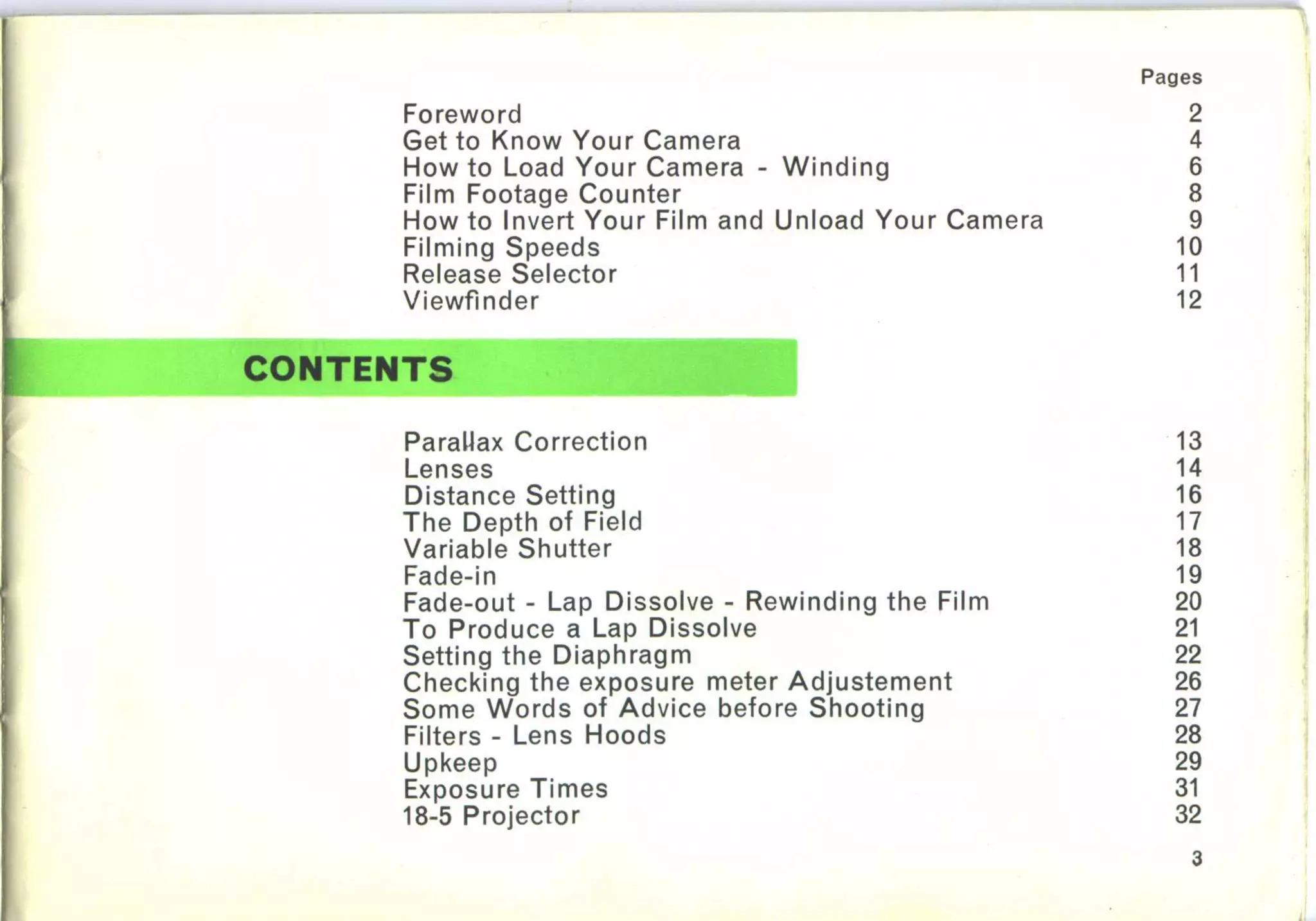 Bolex d8 la_user manual_english
