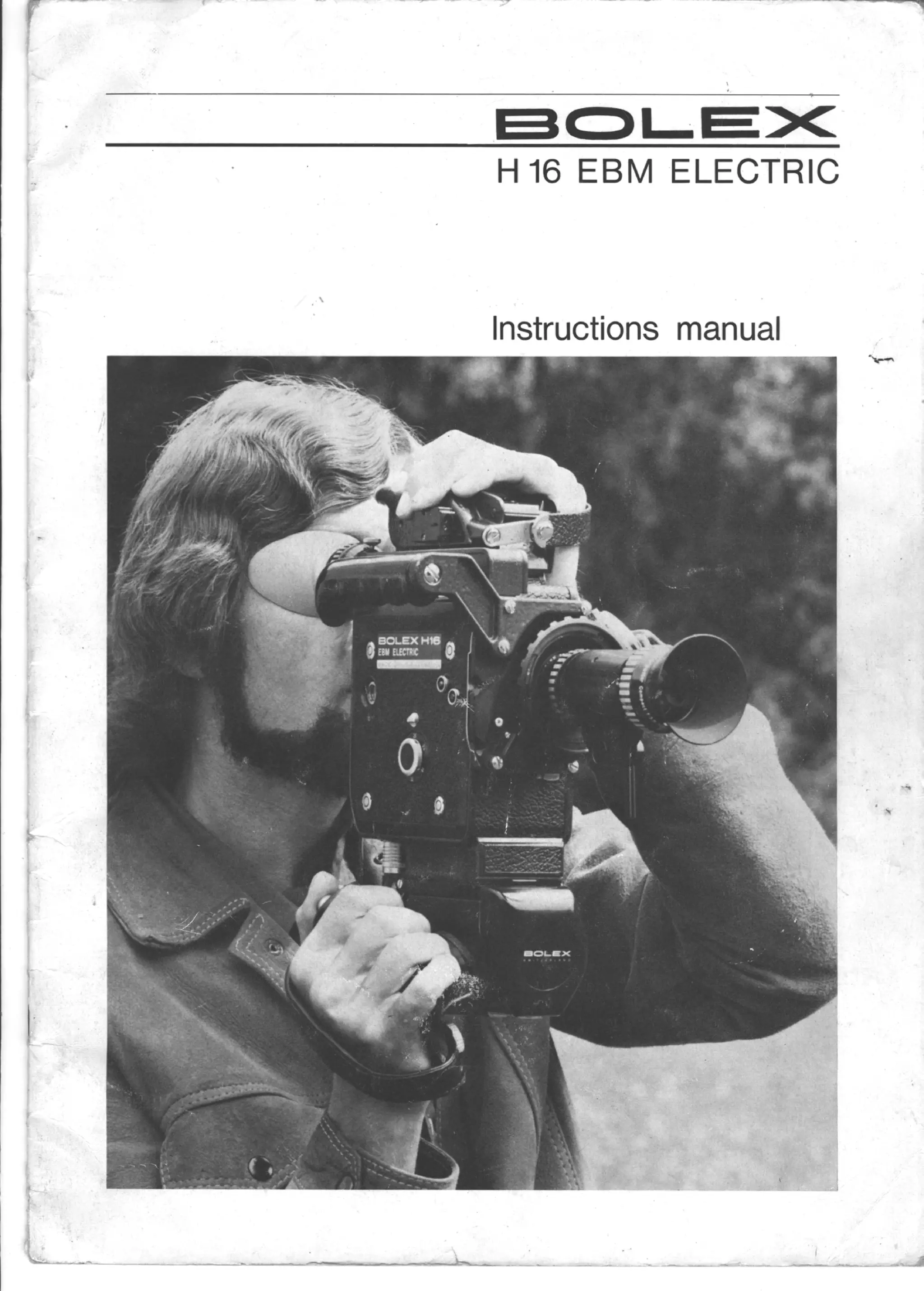 Bolex h16 ebm electric user manual_english