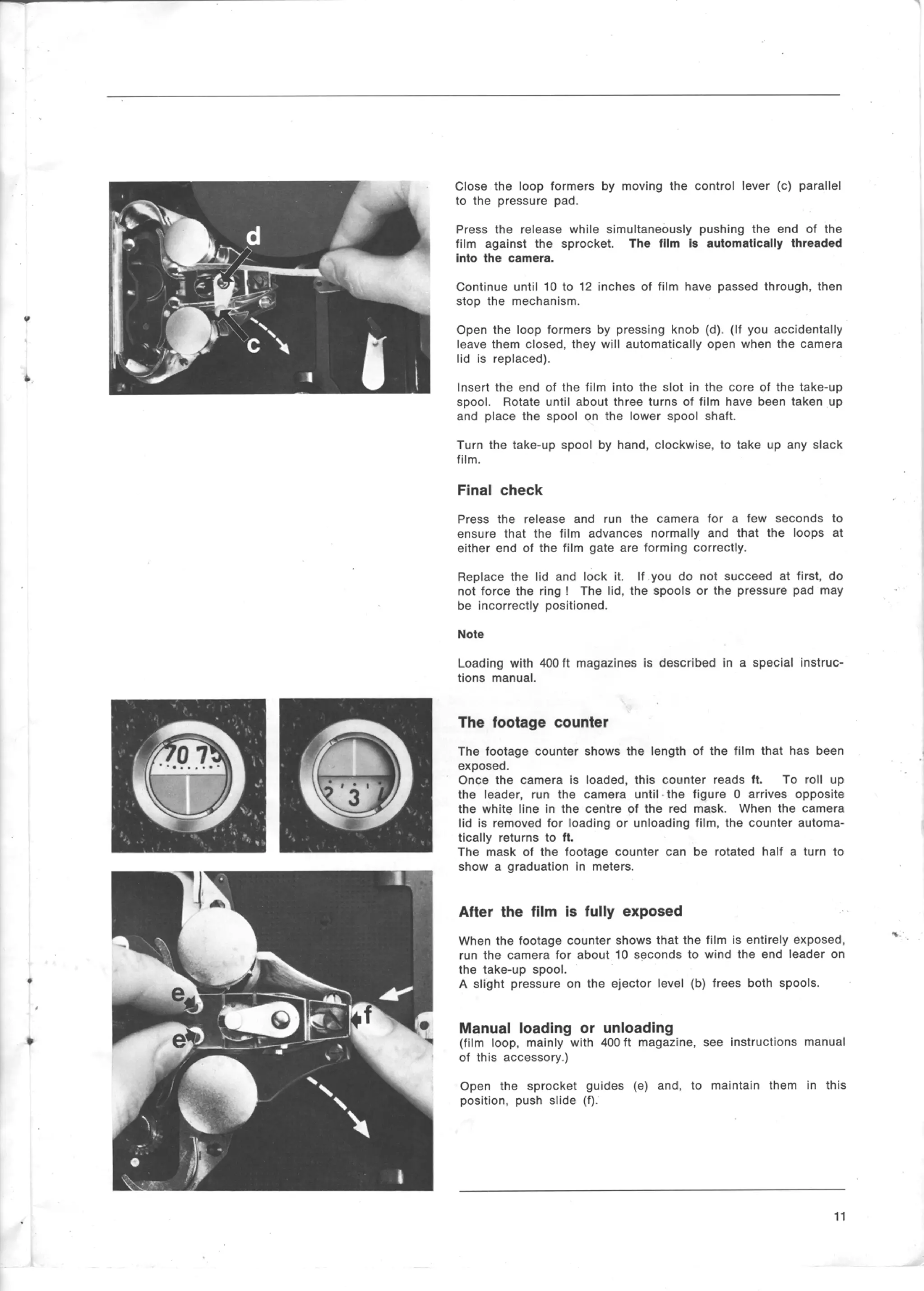 Bolex h16 ebm electric user manual_english