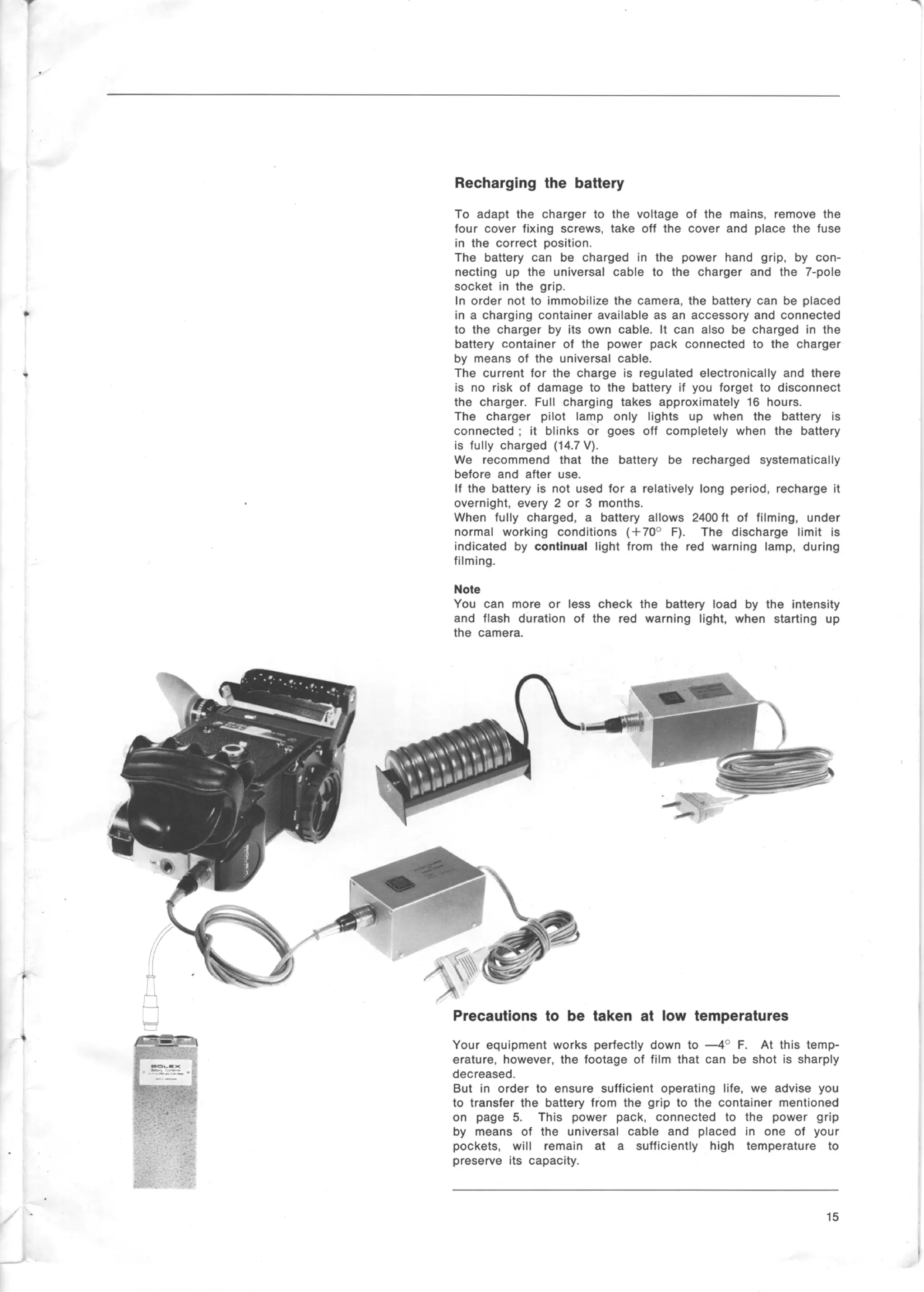 Bolex h16 ebm electric user manual_english