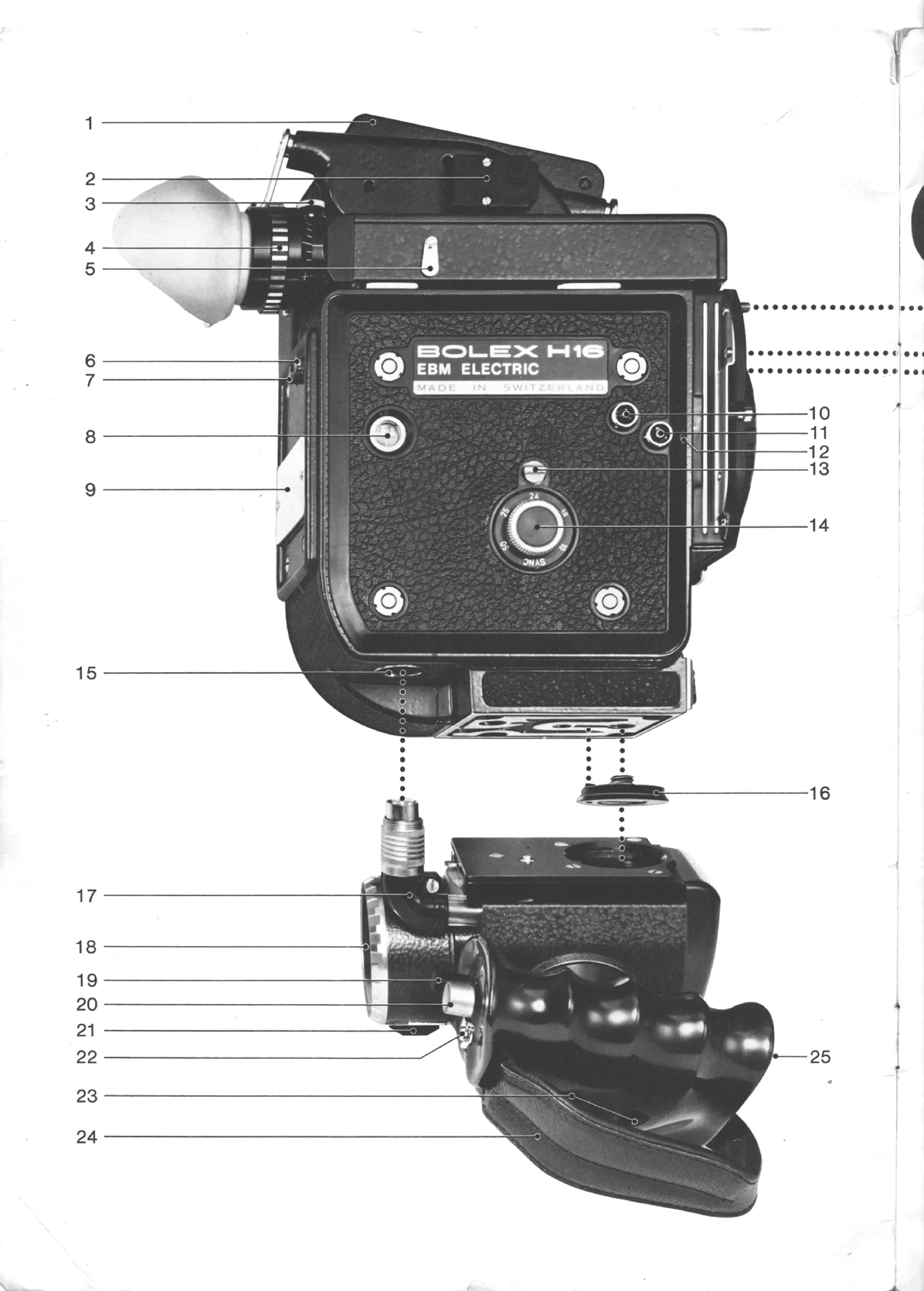 Bolex h16 ebm electric user manual_english