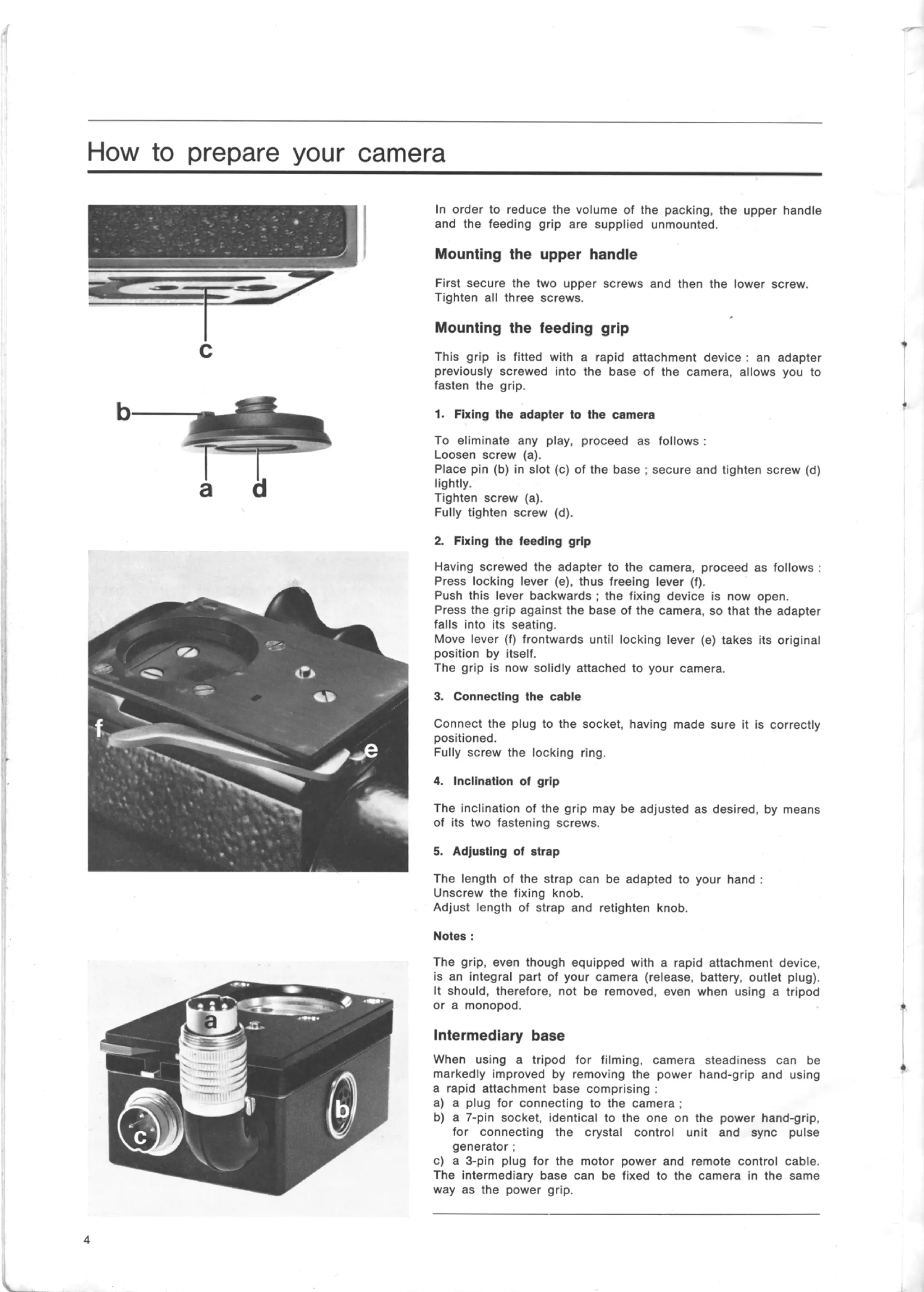 Bolex h16 ebm electric user manual_english