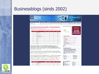 Businessblogs (sinds 2002) 