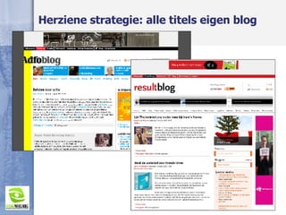 Herziene strategie: alle titels eigen blog 